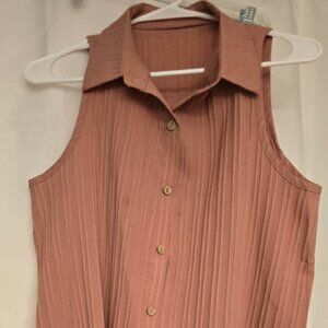 shein sleeveless tops for women pink M